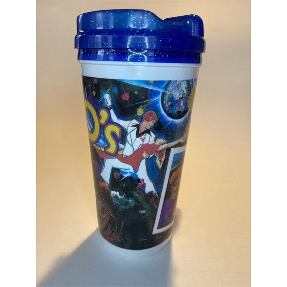 Vintage Disneyland Plastic Refillable Souvenir Travel Mug Tumbler 70's Theme HTF - Picture 6 of 8
